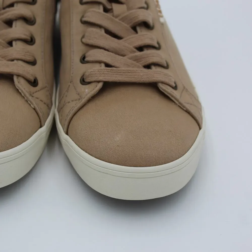 Taos Starsky Sneaker Mens 10 Brown Canvas Lace Up Comfort Casual Shoe Minimalist